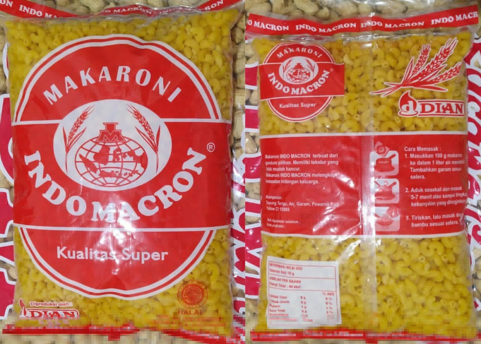 Makaroni Pipa Indo Macron