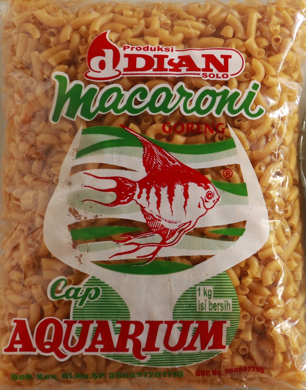 Makaroni Aquarium Hijau